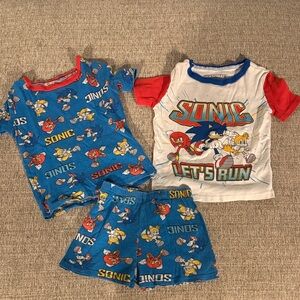Sonic the Hedgehog Kids Pajama Set- size 6